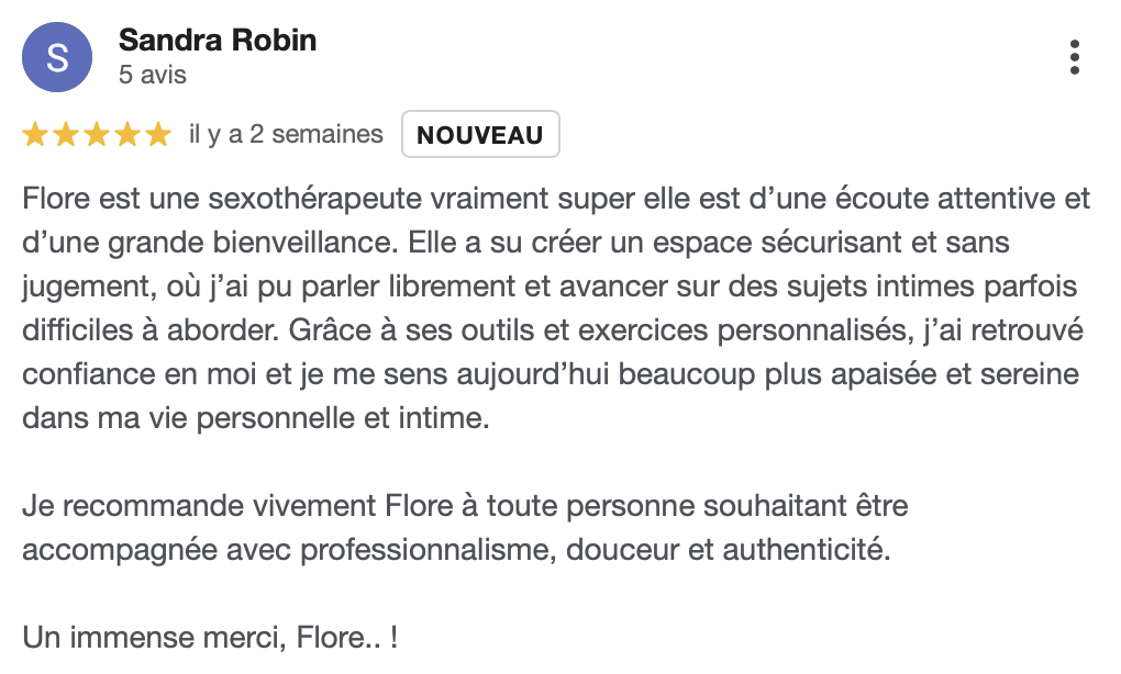 commentaire positif femme